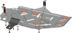 Защита алюминиевая Alfeco для топливного бака Lada Largus 2012-2021
